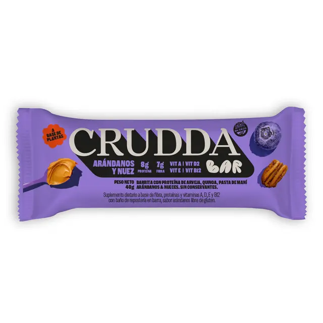 Barra Proteica Arandano y Nuez Crudda 40g