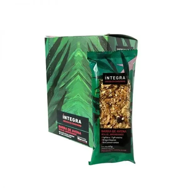 Barra Cajú y Arándanos Integra 42g