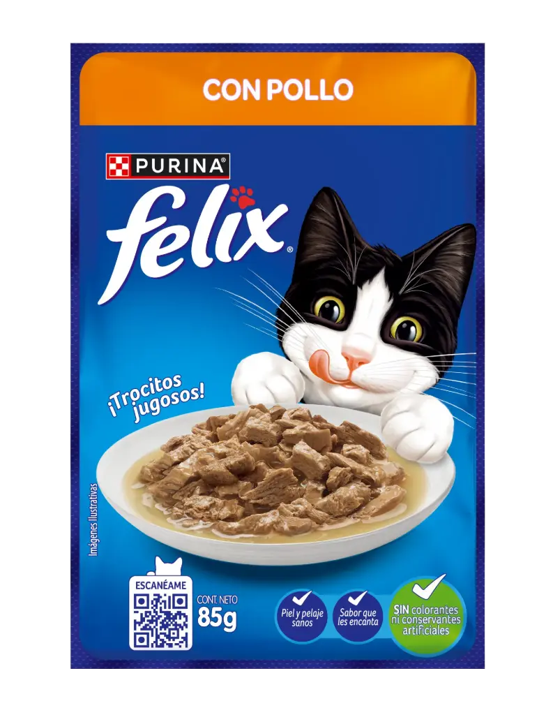 Alimento Humedo Pollo Felix 85 g