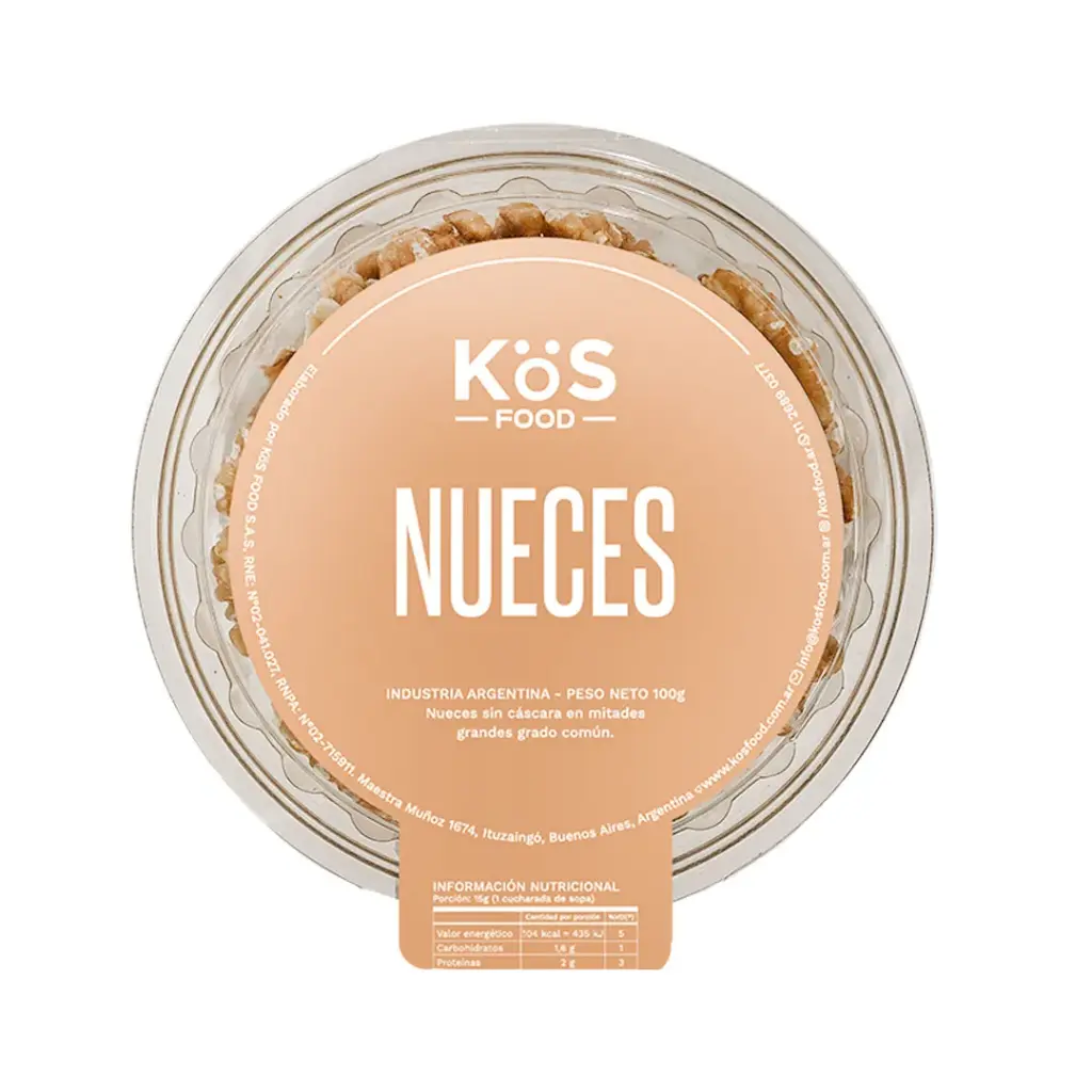 Nueces Mariposa Chadler Extra Light Kos Food 100g