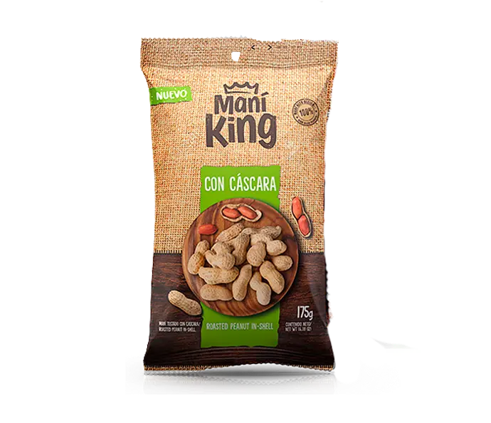 Mani Tostado Con Cascara Mani King 175g