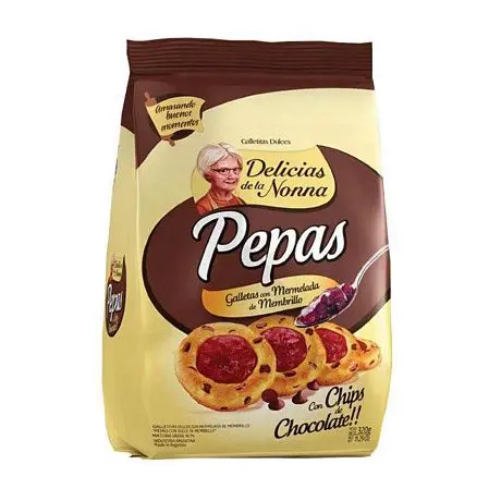Pepas Delicias de la Nonna con chips de chocolate x 320 gr.