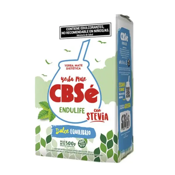 Yerba mate cbse endulife con stevia 500grs
