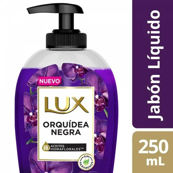 Jabón líquido Lux tocador orquídea negra 250 g.