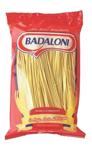 Tallarines Amarillos Nro 2 Badaloni