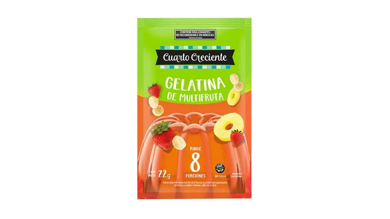 Gelatina Multifruta Cuarto Creciente 22g