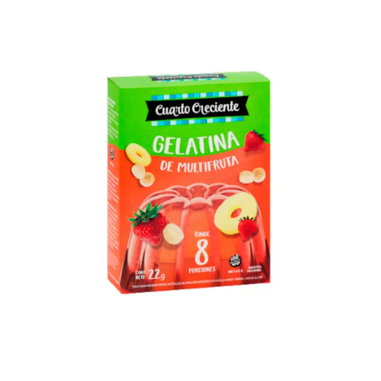 Gelatina Light Sabor Multifruta x 22g - Cuarto Creciente