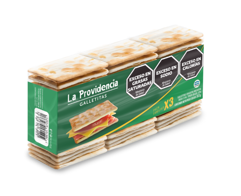 Galletitas Crackers Tripack La Providencia 303g