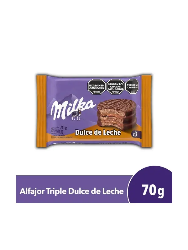 Alfajor Milka Dulce De Leche 70gr