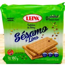 Tostadas De Arroz Sésamo y Lino Leiva 160g