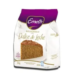 Bizcochuelo de dulce de leche Emeth fortificado 450 g.
