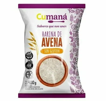 Harina de Avena Sin Gluten Cumana - 400 Grs