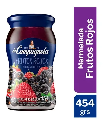 Mermelada Frutos Rojos La Campagnola 454 g