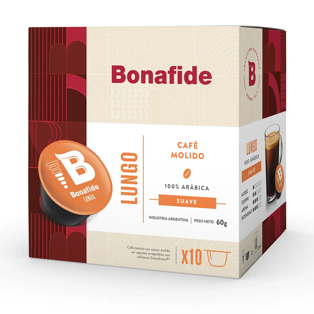 Café Lungo Capsulas Bonafide x 10u