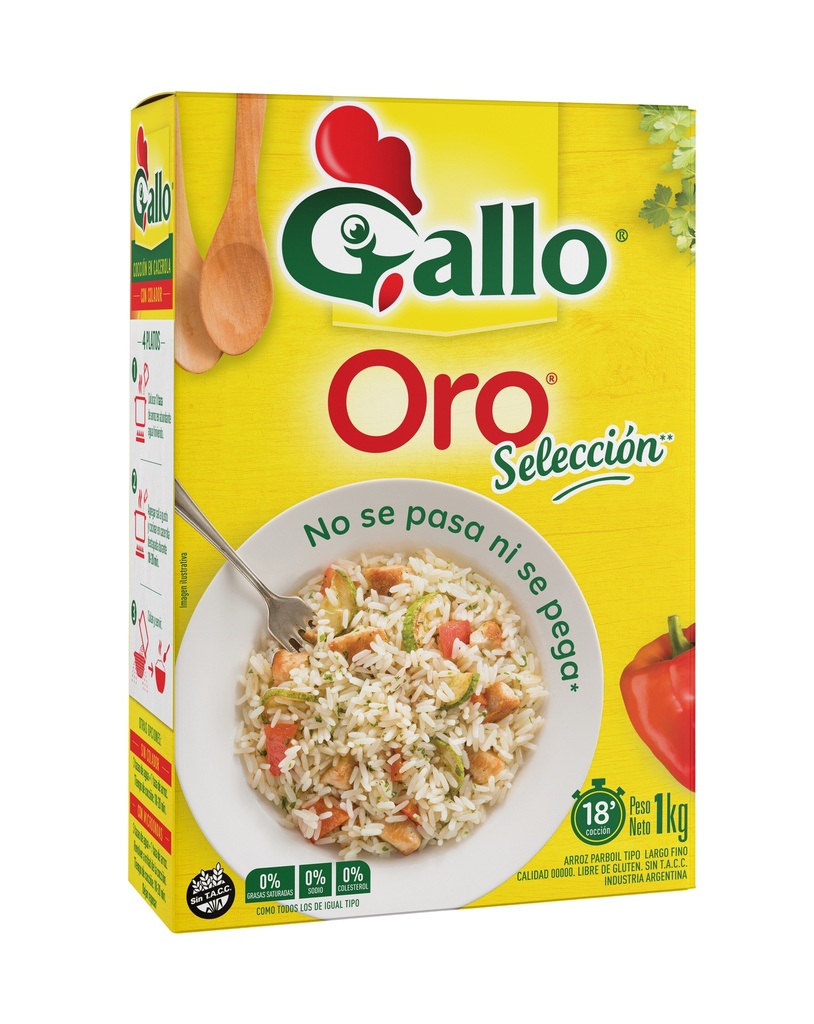 Arroz Parboil Estuche Gallo Oro 1Kg