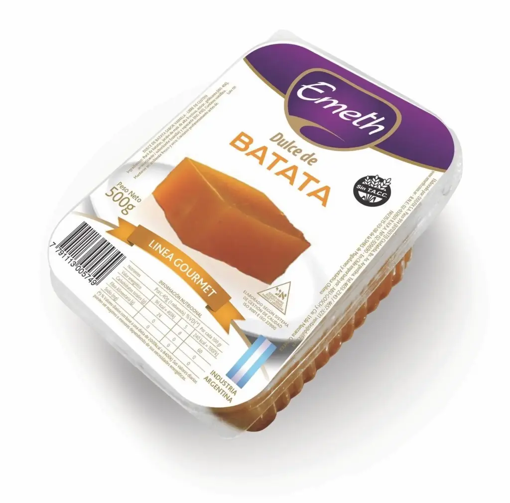 Dulce De Batata Emeth en Bandeja 480g