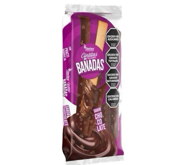 Cintitas Bañadas Chocolate Tostex 88g