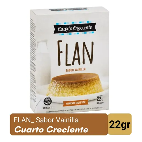 Flan Vainilla Cuarto Creciente 22g