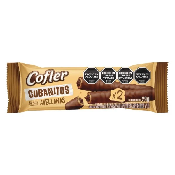 Cubanitos Avellanas Cofler  2u