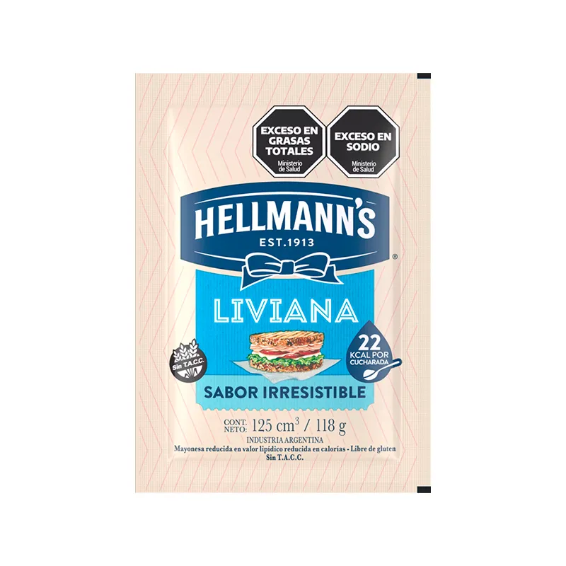 Mayonesa Hellman's Liviana Sachet 118 g