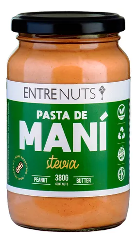 Pasta de Maní Stevia Entrenuts 370g