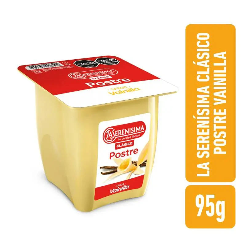 Postre vainilla La Serenísima Clásico 95gr