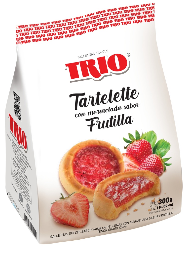 Galletitas Tartelette Frutilla Trio 300g
