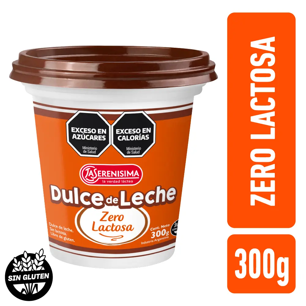 Dulce de Leche La Serenisima Zero Lactosa 300gr