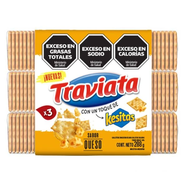 Galletitas Traviata Crackers Kesitas sabor Queso 288 g