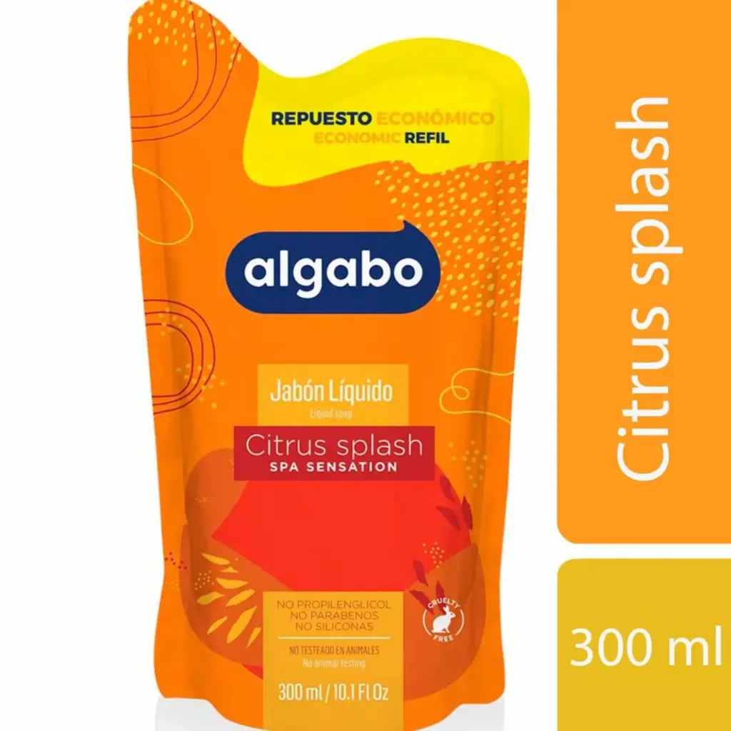 Jabón Liquido Citrus Algabo 300Ml