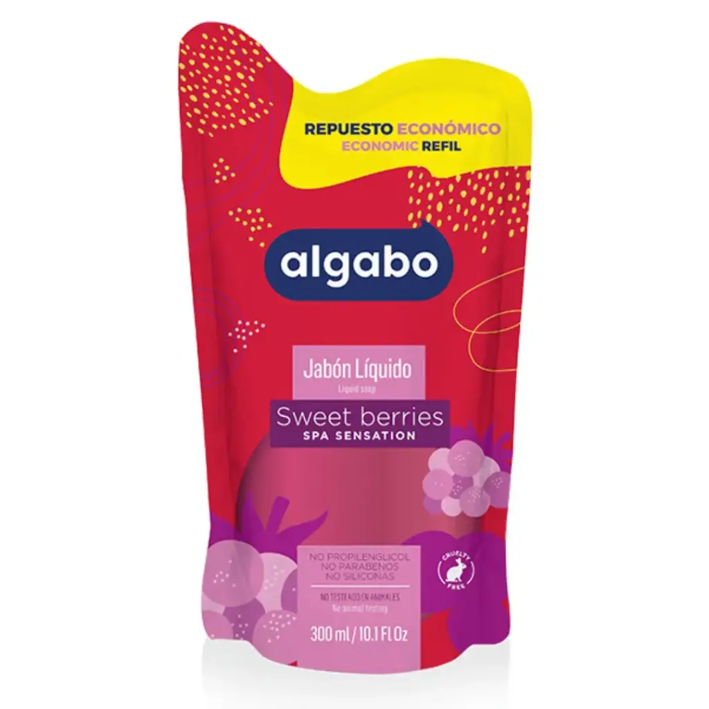 Jabón Liquido Frutos Del Bosque Algabo 300Ml