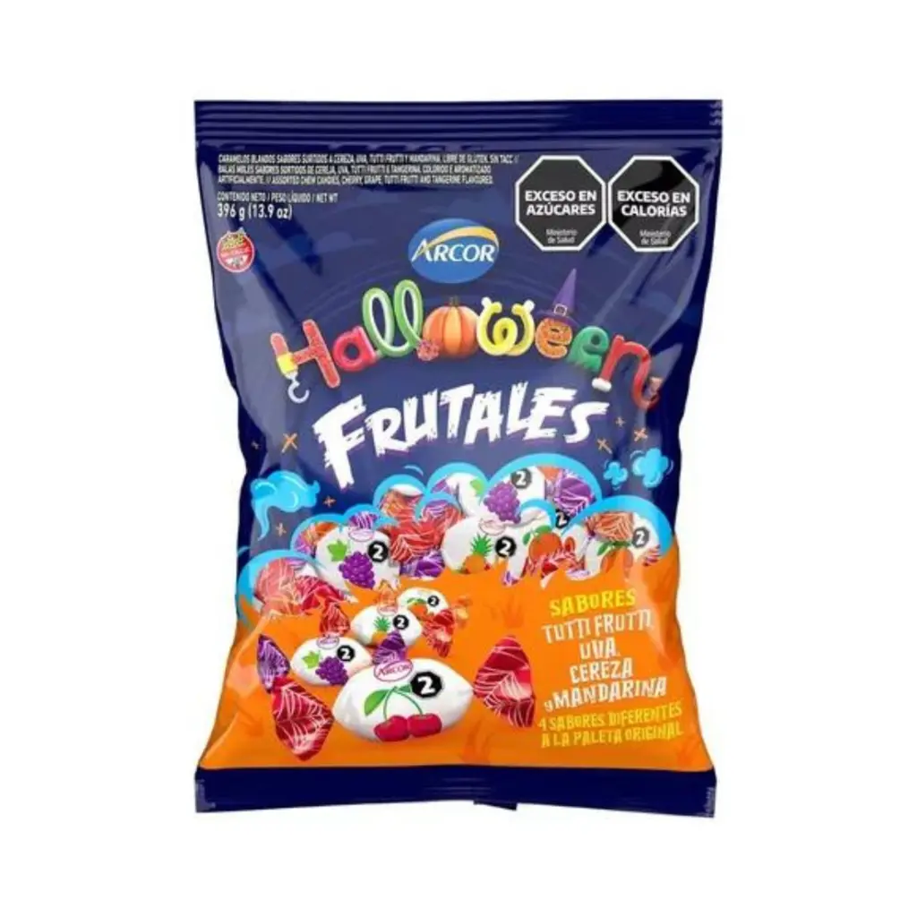 Caramelos Arcor Masticables Frutales Halloween