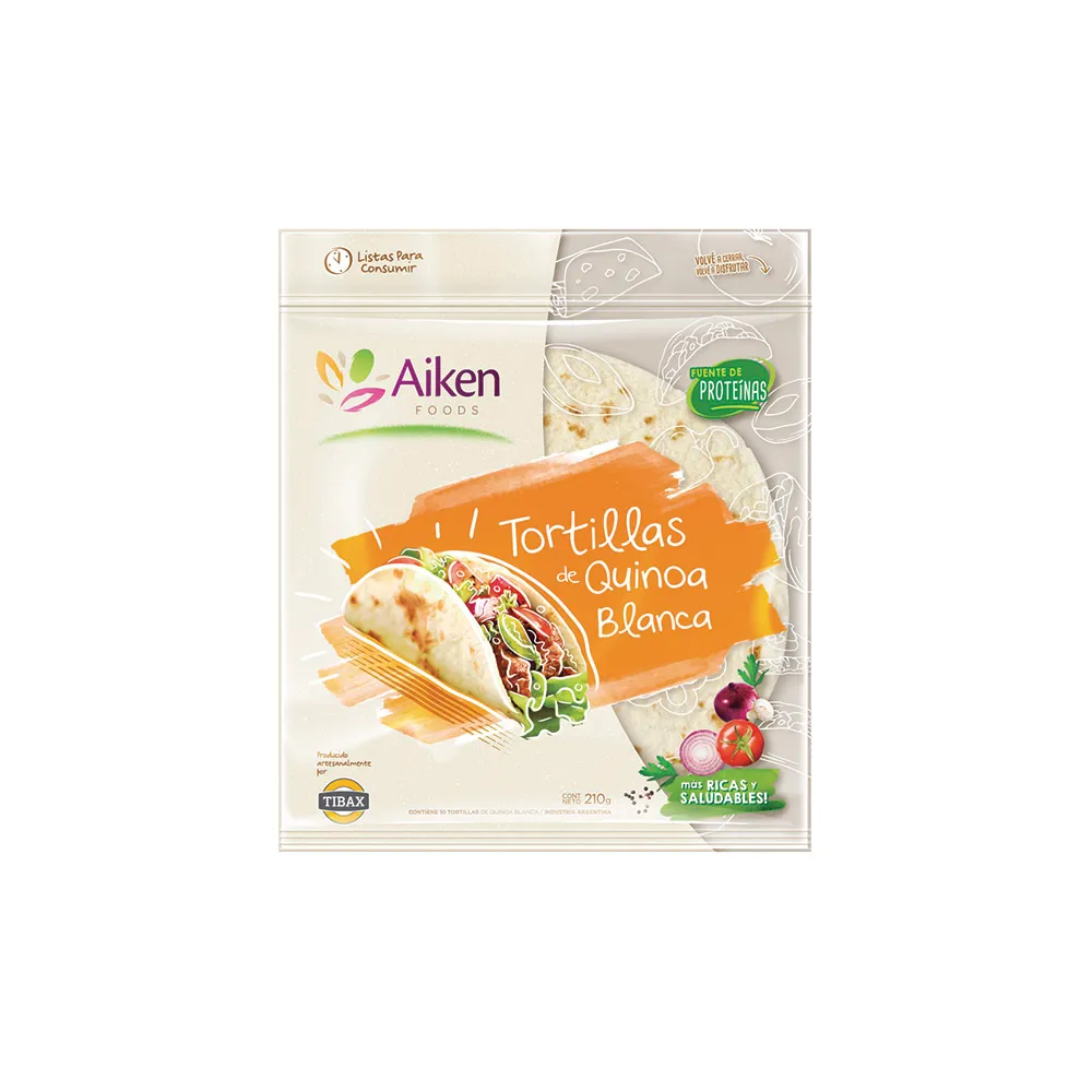 Tortillas De Quínoa Blanca 210 Gr Aiken