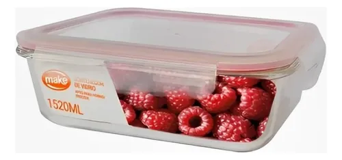 Contenedor de vidrio Rectangular 1520 ml