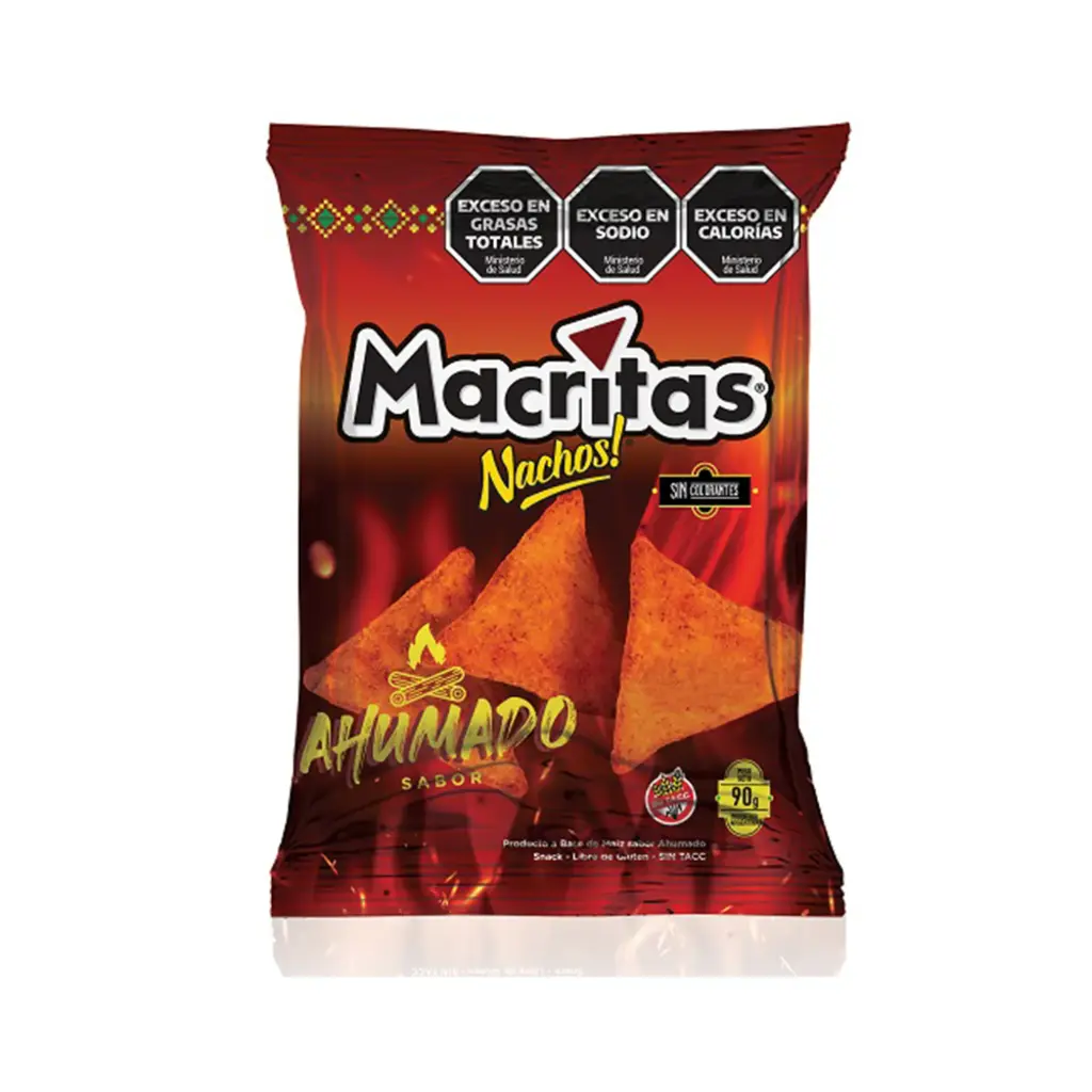Nachos Macritas ahumados 90 g.