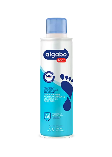 Desodorante Antitranspirante Para Pies Aerosol Algabo 153Ml