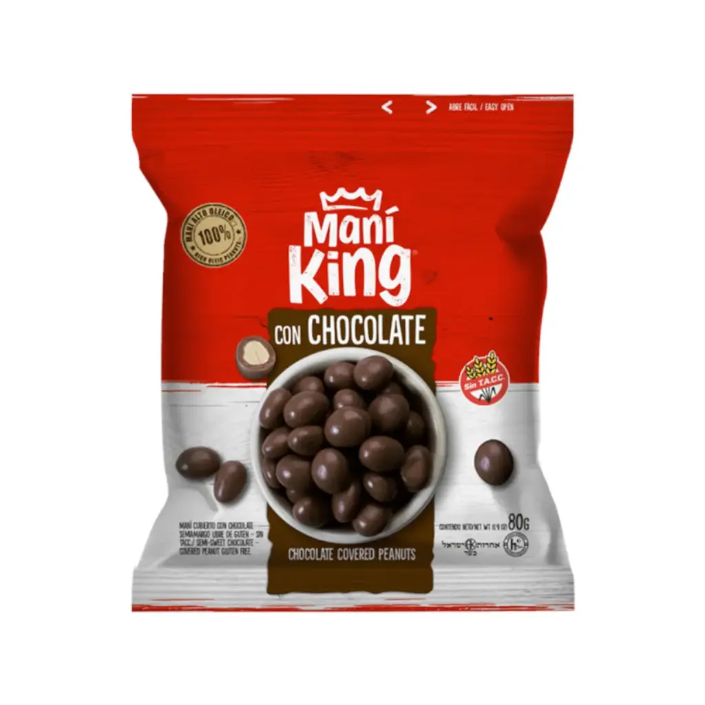 Mani Bañado Chocolate Mani King 80g