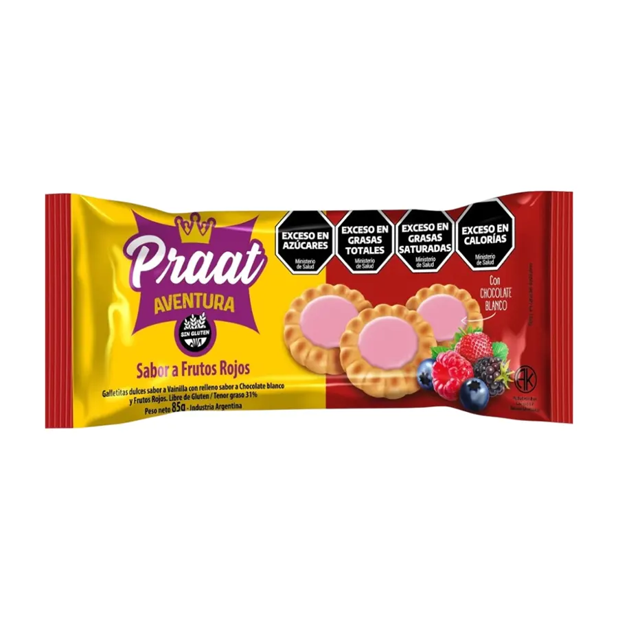 Galletitas dulce Vainilla con relleno blanco SIN TACC 85g