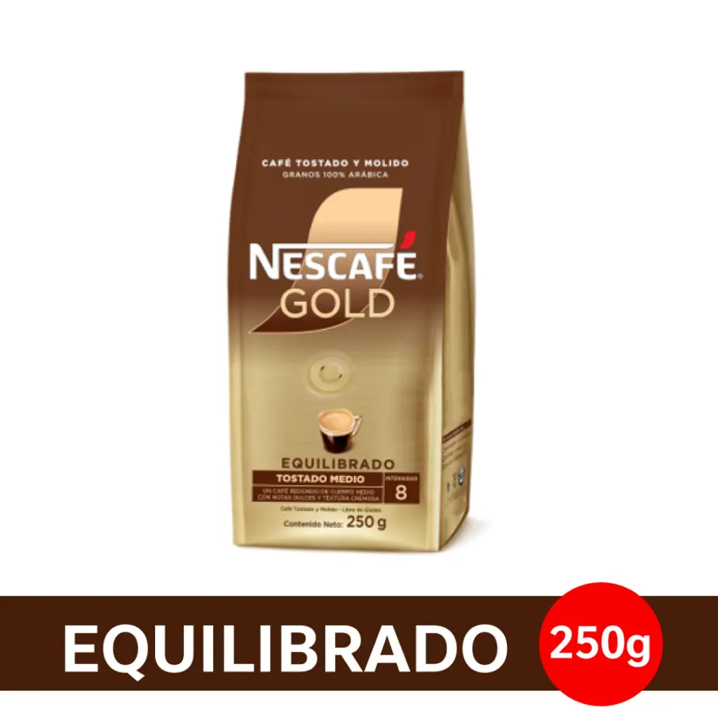 Nescafé® Gold Tostado Y Molido Equilibrado X 250gr