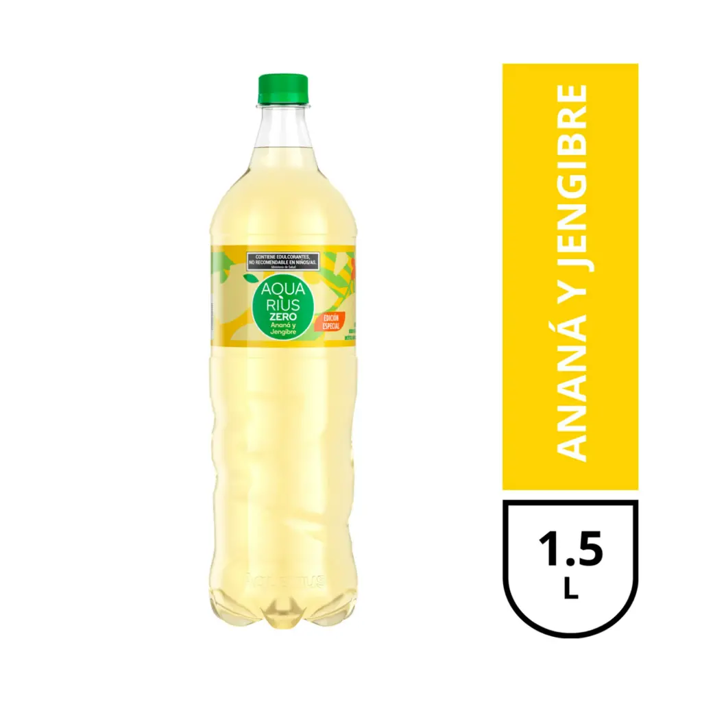 Agua Saborizada Jengibre y Ananá Aquarius 1.5Ml