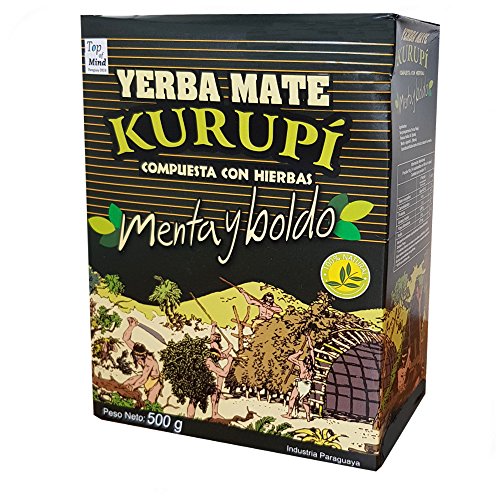 Yerba Mate Menta y Boldo Kurupi 500g