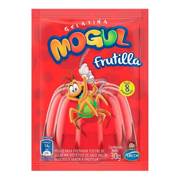 Gelatina Frutilla Mogul 25g