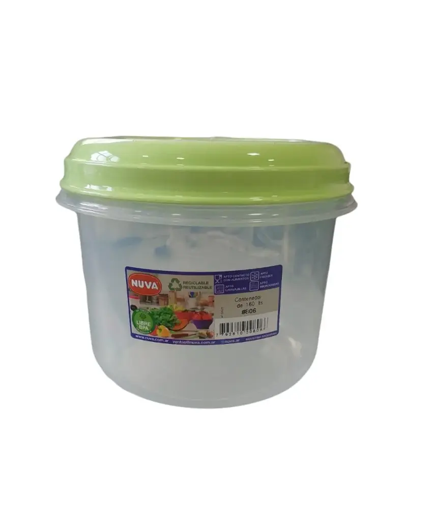 Contenedor Plástico Nuva 1.6L