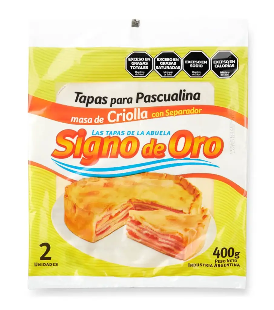 Tapa Pascualina Criolla Signo de Oro 400 g