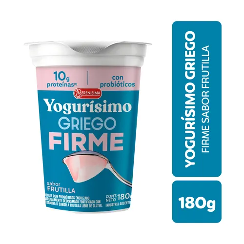 Yogurísimo Griego Firme Frutilla 180g