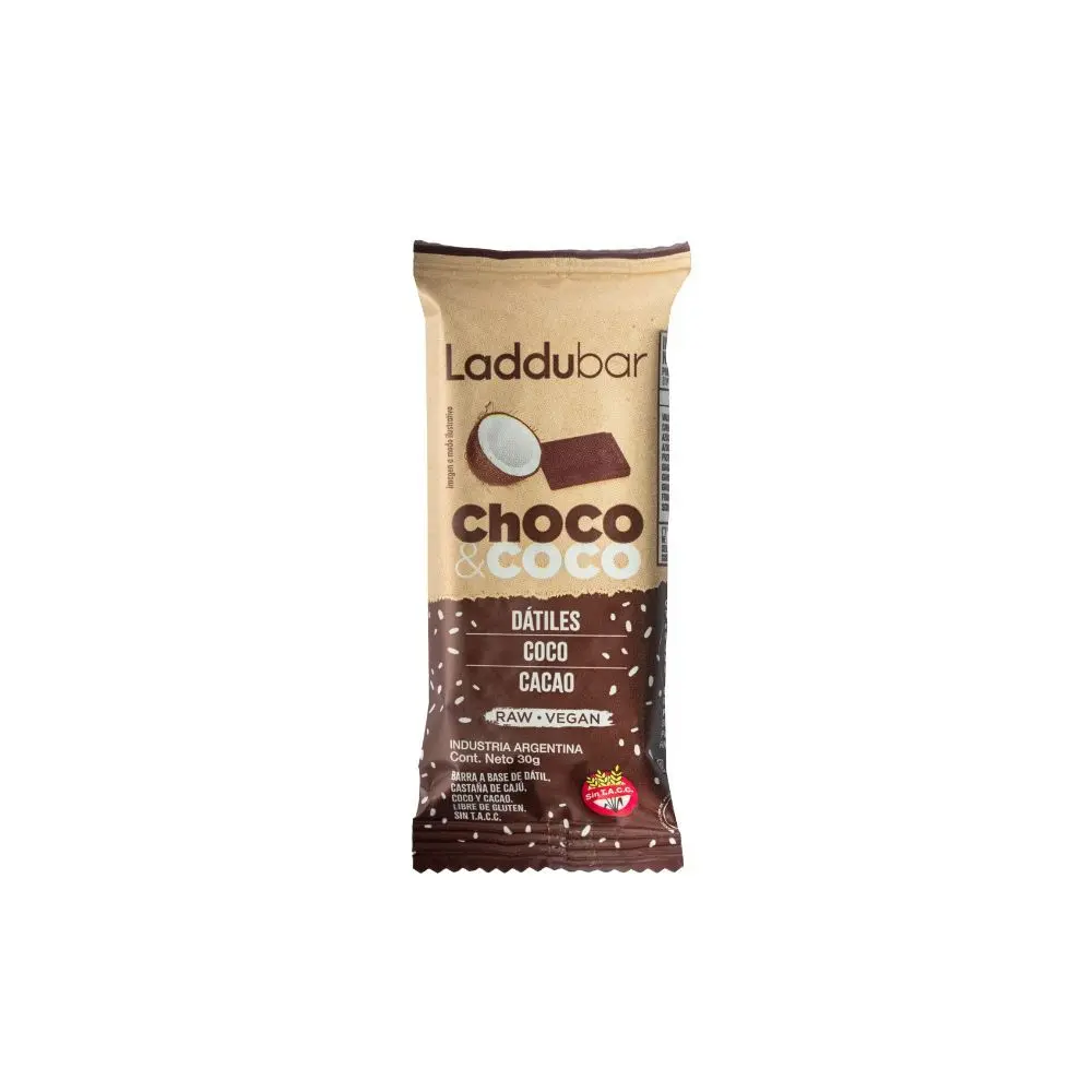 Barra De Cereal Datiles Coco Cacao LadduBar 