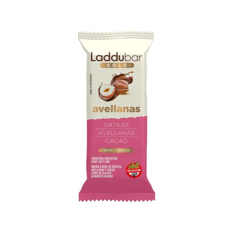 Barras de Avellanas, Datiles y Cacao Gold x 30g - Laddubar ﻿