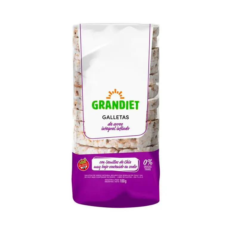 Galletas de Arroz Integral Chia Grandiet 100