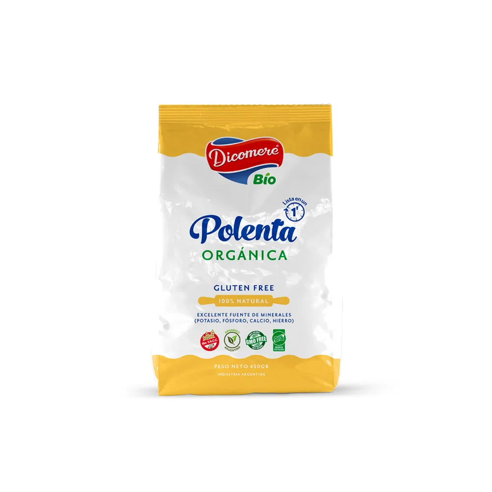Polenta De Cocción Rápida Sin Tacc 450 Gr Dicomere