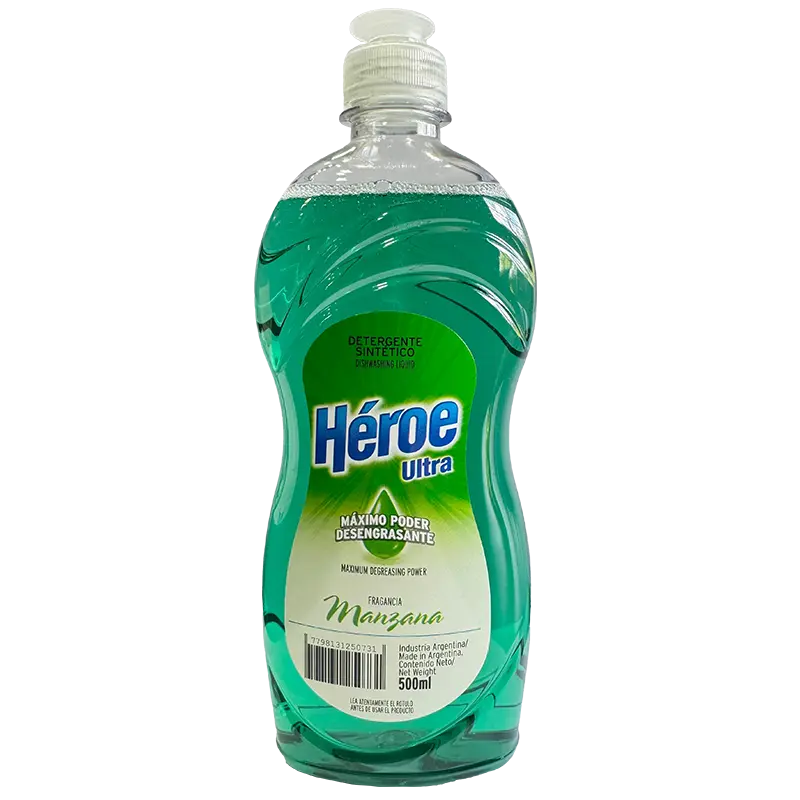 Lavavajilla Ultra Manzana Heroe 500 ml